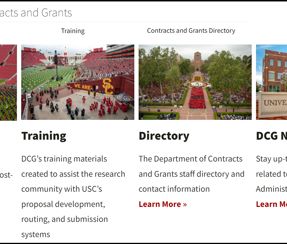 New Department of Contracts and Grants Website!